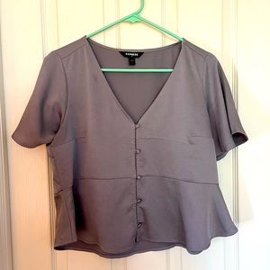 Express gray top